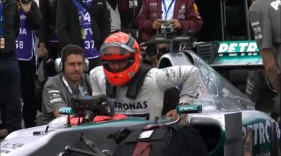 Michael Schumacher rodando con el Mercedes W02 en el Nordschleife