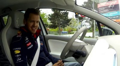Sebastian Vettel prueba el nuevo Renault Twizy F1