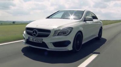 Lewis Hamilton prueba el nuevo Mercedes A 45 AMG