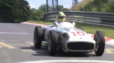 Nico Rosberg y Lewis Hamilton en el Nordschleife