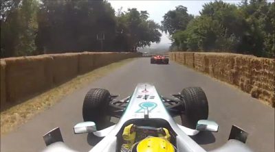 'On board' con Nico Rosberg en Goodwood 2013