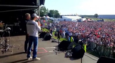 Los fans británicos cantan 'cumpleaños feliz' a Nico Rosberg