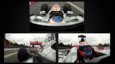 A bordo del McLaren de Jenson Button en Moscú