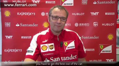 Stefano Domenicali, contento con haber recuperado la senda positiva en Spa