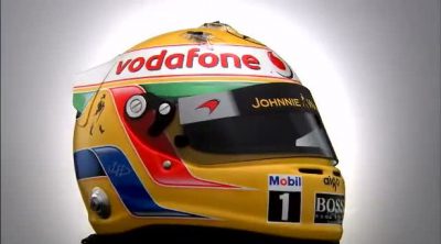 El casco de Lewis Hamilton