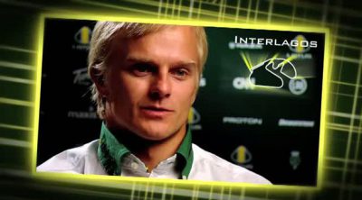 Entrevista a Kovalainen antes de la carrera de Interlagos