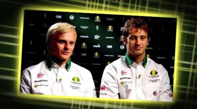 Entrevista a Trulli y Kovalainen antes de la carrera de Yas Marina