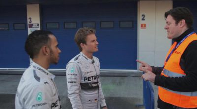 Lewis Hamilton y Nico Rosberg, 'detenidos' por la seguridad del circuito