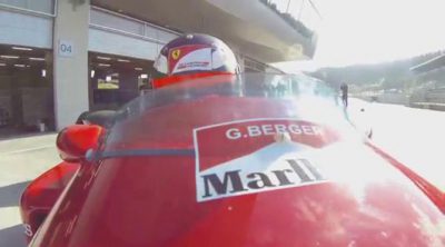 Sebastian Vettel y Gerhard Berger se cambian el puesto en el Red Bull Ring