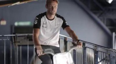 Jenson Button y el ciclismo
