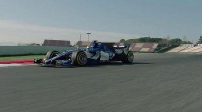 El Sauber C36 rodando en Barcelona