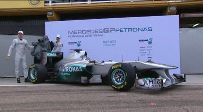 Presentación del Mercedes W02