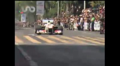 Exhibición de Pérez y Sauber en Guadalajara