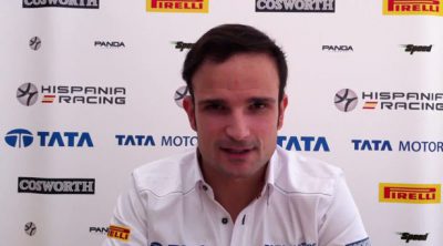 Vitantonio Liuzzi manda un saludo a los fans de Hispania Racing