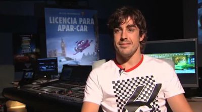 Esto es lo que opina Fernando Alonso de la película 'Cars 2'