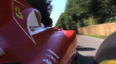 Gené sube a la colina de Goodwood a los mandos del Ferrari F10