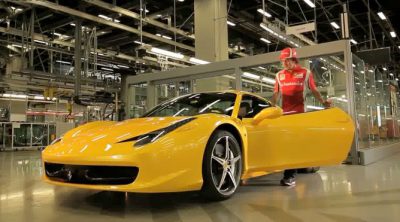 Fernando Alonso prueba el nuevo Ferrari 458 Spider