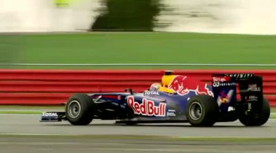 Jean-Eric Vergne pilotó el RB7 de Red Bull en Silverstone