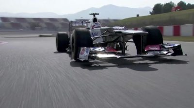 Kamui Kobayashi rueda en el Circuit de Catalunya con el C31