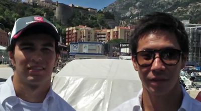 Sergio Pérez y Kamui Kobayashi hablan sobre el GP de Mónaco 2012