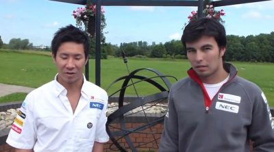 Sergio Pérez y Kamui Kobayashi hablan sobre el GP de Gran Bretaña 2012