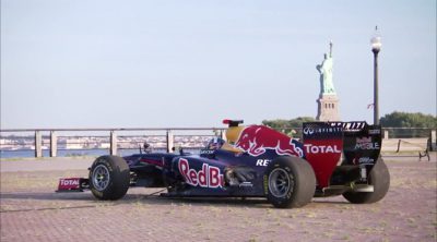 Exhibición de Red Bull y David Coulthard en Nueva York y Nueva Jersey