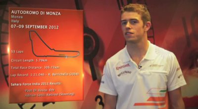 Paul di Resta analiza el circuito de Monza