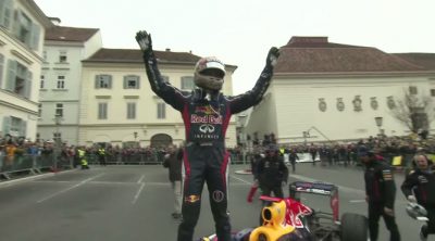 Exhibición del tricampeón Sebastian Vettel en Graz