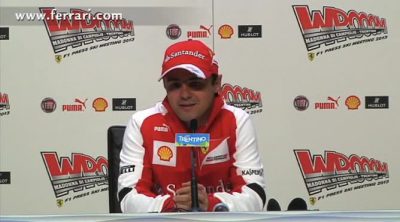 Rueda de prensa de Felipe Massa en el 'Wrooom 2013'