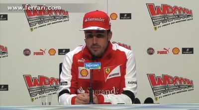 Rueda de prensa de Fernando Alonso en el 'Wrooom 2013'